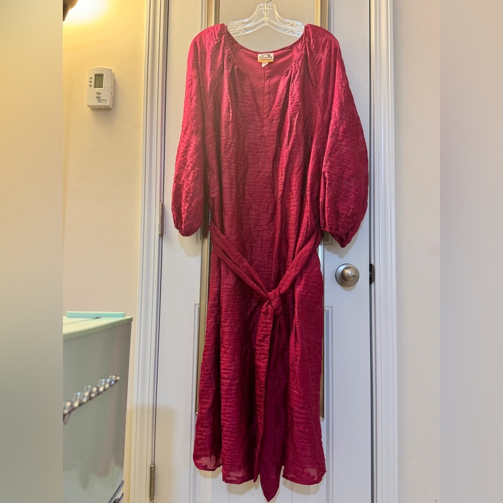 Future Collective Pink Midi Dress Size XXL